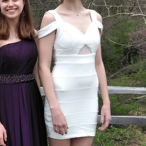 Emerald Sundae White Bodycon Dress